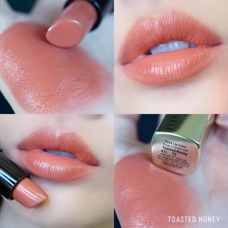 แท้ ลิป bobbi brown luxe lip color สูตรใหม่ Claret, Toasted Honey, cranberry