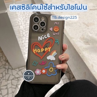 -พร้อมส่งในไทย-เคสซิลิโคน สกรีนลายการ์ตูน TPU นิ่ม ใช้สำหรับIPทุกรุ่น #947