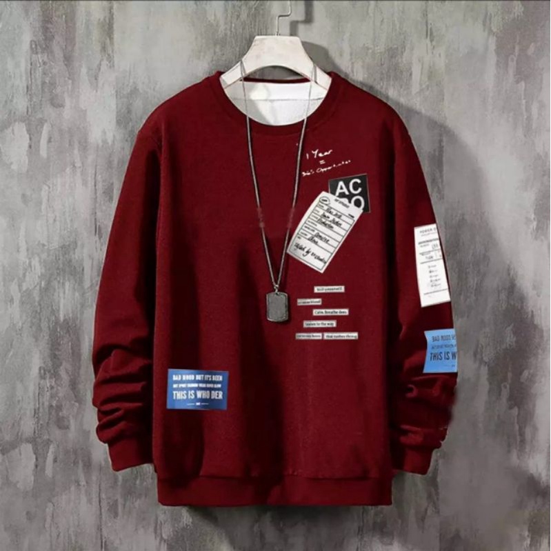 / Cms- เสื้อสเวตเตอร์ผู้ชาย ACOC พร้อมสร้อยคอ