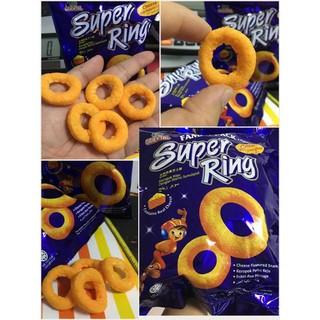 Superring ข้าวโพดอบกรอบรสชีสสสส ทรงวางแหวน