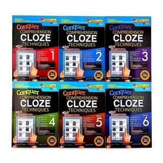 English Conquer Comprehension Cloze Techniques Book 1-6 ระดับประถม