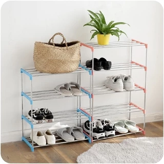 【ส่งด่วน】ชั้นเก็บรองเท้า ชั้นวางรองเท้าสแตนเลส Shoe Rack 3/4/5ชั้น มีให้เลือก 3 แบบ