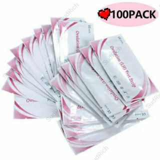 แพ็ค 100 ชิ้น เทสตกไข่ - เทสไข่ตก Ovulaton test strip