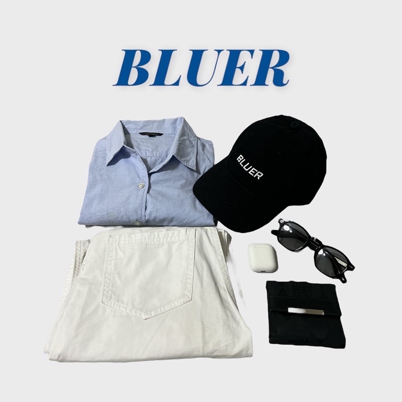 พร้อมส่ง หมวก BLUER baseball cap in cotton มี2สี (ดำครีม) - bluer_store ...