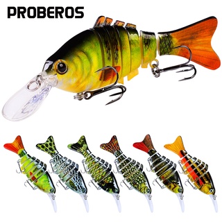 Proberos เหยื่อตกปลาเหมือนจริง 7 ส่วน 11.2 ซม. 14 กรัม 1 ชิ้น HS005