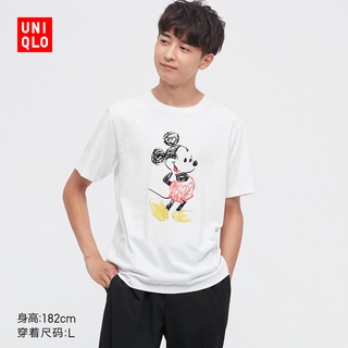 เสื้อยืดที่คุณต้องการพร้อมส่ง Uniqlo เสื้อยืดแขนสั้น ลายมิกกี้เมาส์ สําหรับผู้ชาย ผู้หญิง (UT) 447174ขนาดเต็มS-5XL