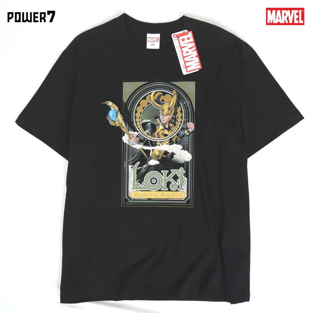 Power 7 Shop เสื้อยืดการ์ตูน ลาย มาร์เวล THOR ลิขสิทธ์แท้ MARVEL COMICS T-SHIRTS (MVX-162)