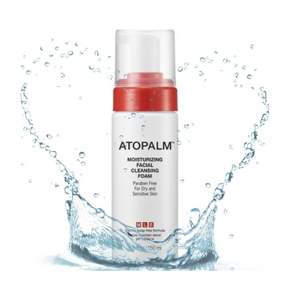 atopalm moisturizing facial cleansing foam