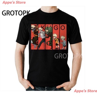 Appes Store New เสื้อยืดพิมพ์ลาย Katsuki Bakugo My Hero Academia สําหรับผู้ชาย เสื้อยืดพิมพ์ลาย