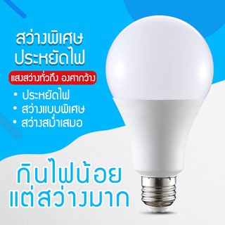 หลอดไฟ LED SlimBulb light ใช้ไฟฟ้า220V หลอดไฟขั้วเกลียว ขั้ว E27 3W แสงสว่างนวลตา