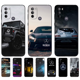 เคสโทรศัพท์มือถือ ซิลิโคนนิ่ม Tpu สีดํา สําหรับ Motorola Moto G31 G71 5G G22 4G E32 Mercedes benz