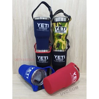กระเป๋าใส่แก้ว 30OZ 20OZ ผ้าหนาเกรดดี มีหูหิ้ว ถุงแก้วน้ำเยติ ถอดออกได้ สำหรับแก้ว20OZถึง30OZ ยืดได้
