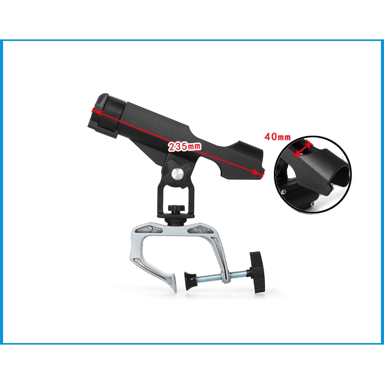 BSET MATEL Fishing Rod Holders clamp on Adjustable Removable 360 degree