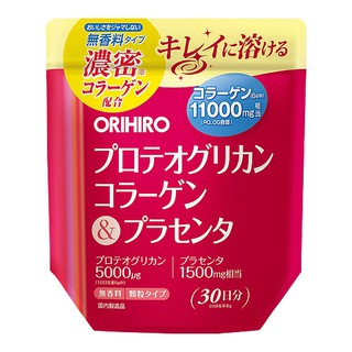 ORIHIRO Proteoglycan Collagen &amp; Placenta 180g / 30 วัน / อาหารเสริมความงาม / ส่งตรงจากญี่ปุ่น