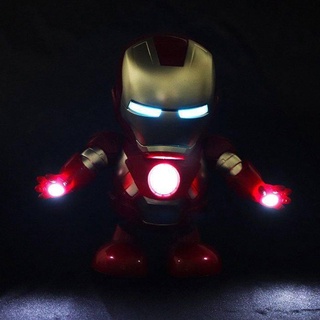 Mastersat ฮีโร่แดนซ์ โมเดล ไอรอนแมน Avengers Iron Man Robot ตุ๊กตาขยับได้ เต้นรำ จะร้องเพลงและเต้นรำไป