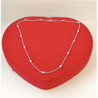 Pearl Jewelry สร้อยคอเงินแท้ 925 อิตตาลี่ ลูกตุ้ม