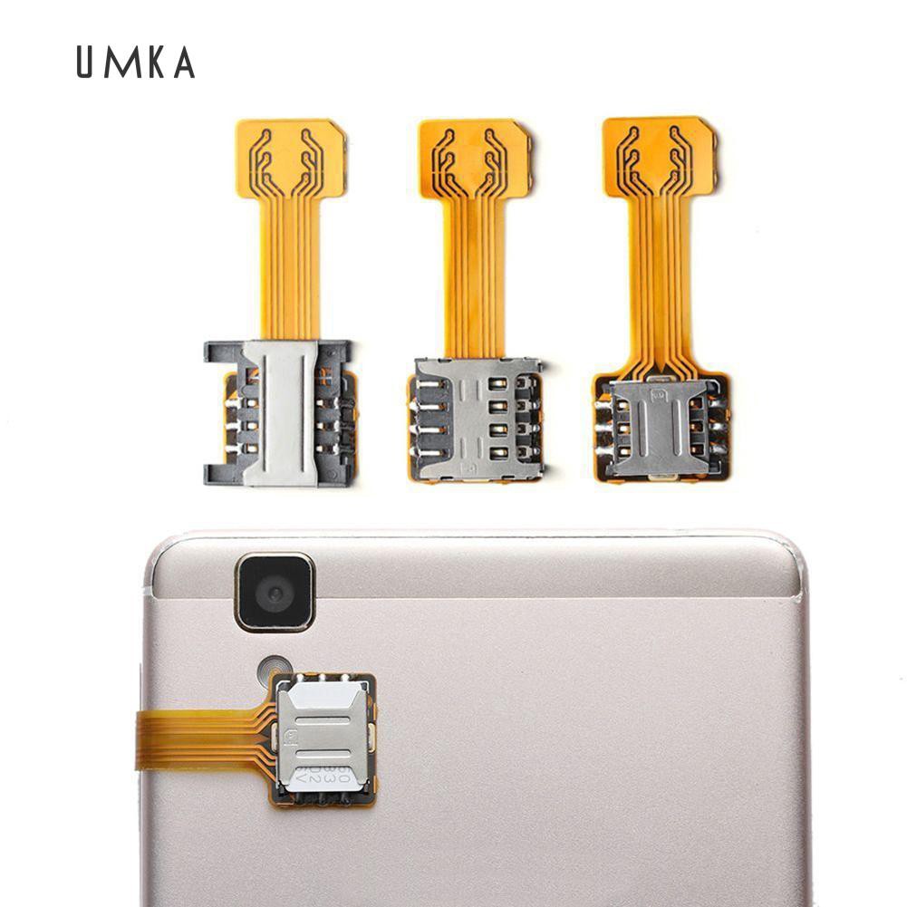 Sl TF Hybrid Sim Slot Dual SIM Card Adapter Micro SD Extender for Android Phone #8