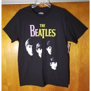 เสื้อยืดคอกลมพร้อมส่ง เสื้อยืดแขนสั้น พิมพ์ลาย The Beatles Band Fab Four Music Apple Corps สีดํา แฟชั่นฤดูร้อน สําหรับผู