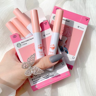 ลิปไอจี ลิปนางฟ้า Lip IG Retro Matte Liquid Meyoco แพ็คน่ารัก สุดคิ้วห์ ได้ 5 สี เนื้อกำมะหยี่ ซอฟท์แมท สีสวย ติดทน