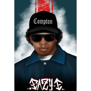 โปสเตอร์Eazy E  PosterEazy E วอลเปเปอร์ ตกแต่งผนัง วงดนตรี  Hiphop ฮิปฮอป rapper โปสเตอร์ฮิปฮอป