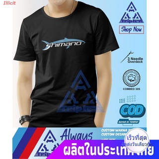 Illicit fishingเสื้อยืดแขนสั้น Shimano V3 เสื้อยืดลําลองสําหรับผู้ชายแขนสั้นพิมพ์ลาย Logo Company Fishing Company fishin