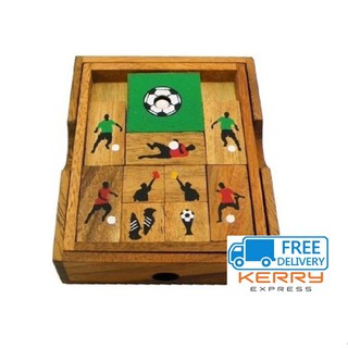 ของเล่นไม้ ขุนแผนฟุตบอล Escape Soccer เกมไม้ เกมส์ไม้ เกมปริศนา น้องฝางของเล่นไม้ nongfang wooden toy
