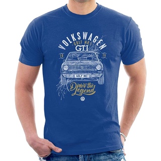 เสื้อยืด ผ้าฝ้าย พิมพ์ลาย Volkswagen Golf GTI Drive The Legend สําหรับผู้ชาย