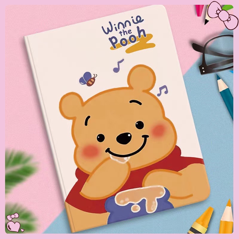 เคสไอแพด ลายการ์ตูนหมีพูห์ สำหรับ iPad Mini 1 2 3 4 5 iPad 2 3 4 iPad Pro 9.7 Air1 Air2 iPad Pro 10.5 10.2 Gen 7 8 9