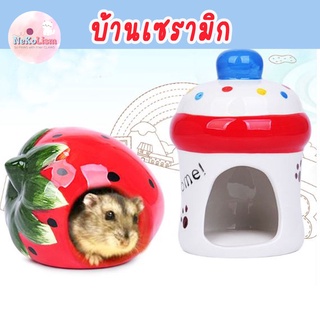 บ้านเซรามิกสัตว์ฟันแทะ บ้านหนู บ้านสัตว์เล็ก บ้านแฮมเตอร์ บ้านเย็น Small Pet แฮมเตอร์ ชูก้า เม่นแคระ หนู