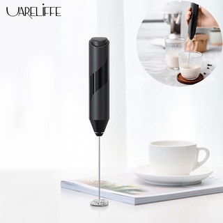 Uareliffe Electric Milk Frother Whisk Mixer One Button Control Egg Beater Coffee Foamer