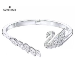 Swarovski สร้อยข้อมือ ประดับคริสตัล รูปหงส์ แฟชั่นฤดูร้อน สําหรับผู้หญิง