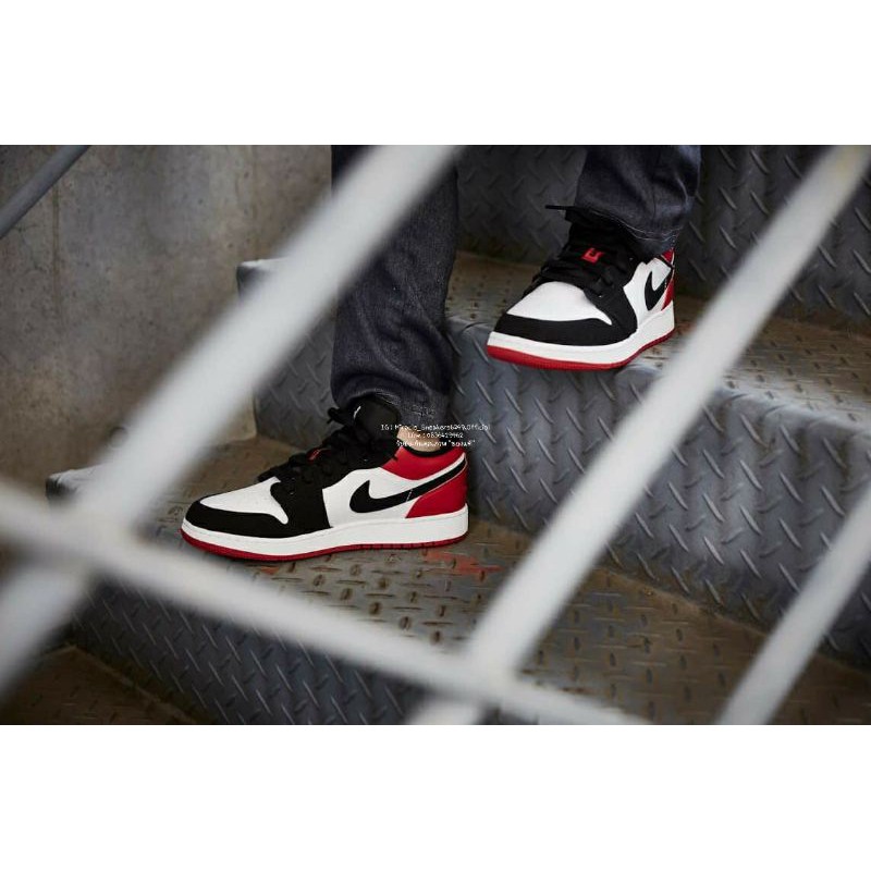 Air Jordan 1 Low Black Toe Shopee Thailand