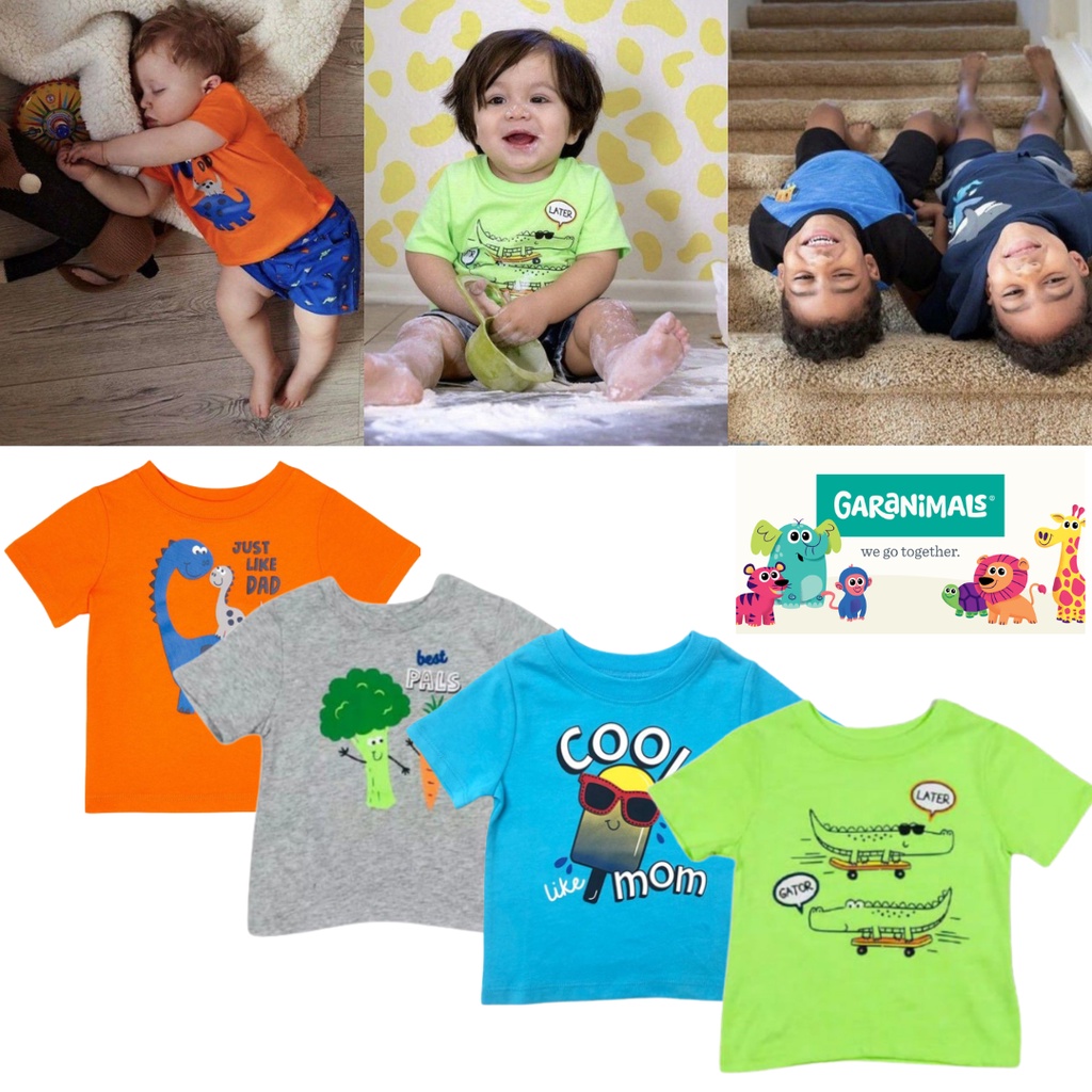 [แบรนด์ GARANIMALS, CARTERs, PEANUT&OLLAE] BOYS T-SHIRTS BABY 0-3 MONTHS-24 MONTHS