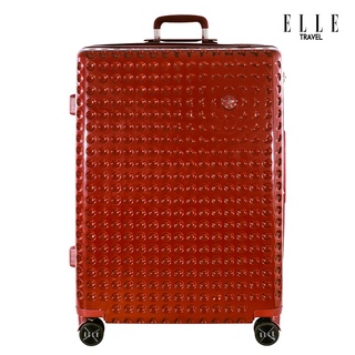 ELLE Travel Lunar Collection. 100% Polycarbonate, 28" Large Luggage, Aluminum Trolley, 360 wheels, Secure Zippers