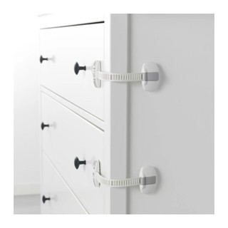 PATRUL ที่ล็อคกันเด็กเปิดตู้/ประตู Multi latch / 2 ชิ้น (ขาว)