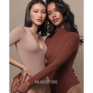 Musestore bodysuit 09 บอดี้สูทคอปีน