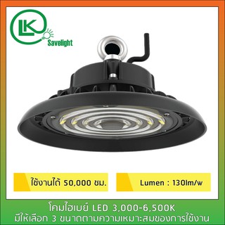 โคมไฟไฮเบย์ Hight day UFO 100w/150w/200w/ 6500k ใช้ในโรงงานอุตสาหกรรม โกดังเก็บสินค้าสนามกีฬาในร่ม โชว์รูมต่างฯ