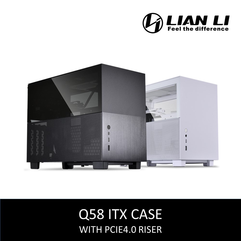 เคส LIAN LI Q58 MINI ITX ALUMINIUM พร้อมสายเคเบิล PCIE 4.0 ไรเซอร์