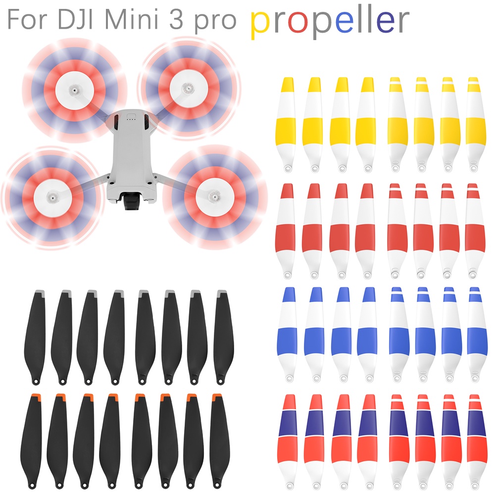 8 ชิ้นใบพัดสําหรับ DJI Mini 3 Pro /Mini 4 Pro Drone 6030F Prop อุปกรณ์เสริม Less Lower ลดเสียงรบกวน 