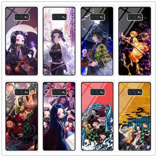 สําหรับ Samsung Galaxy Note 8 / Note 9 อะนิเมะ Demon Slayer: Kimetsu No Yaiba กระจกนิรภัย กันกระแทก เคสโทรศัพท์แข็ง