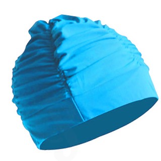 Poca Swim Cap หมวกว่ายน้ำผู้หญิง-ผู้ชาย Psc002 (สีฟ้า)