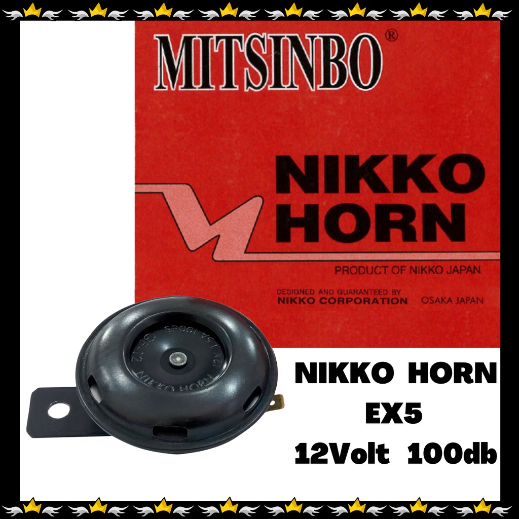 Mitsinbo Nikko HORN Honda EX5-12Volt 100db ผลิตภัณฑ์จาก Nikko Japan - Nikko Corporation OSAKA Japan