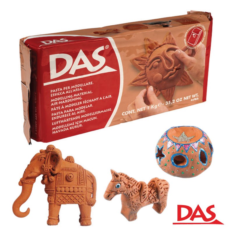 ดินปั้นสีดินเผา (DAS Air Dry Modelling Clay : Terracotta)