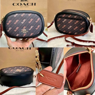 ❌ไม่มีอุปกรณ์❌ COACH CAMERA BAG WITH HORSE AND CARRIAGE DOT PRINT ((C4057))