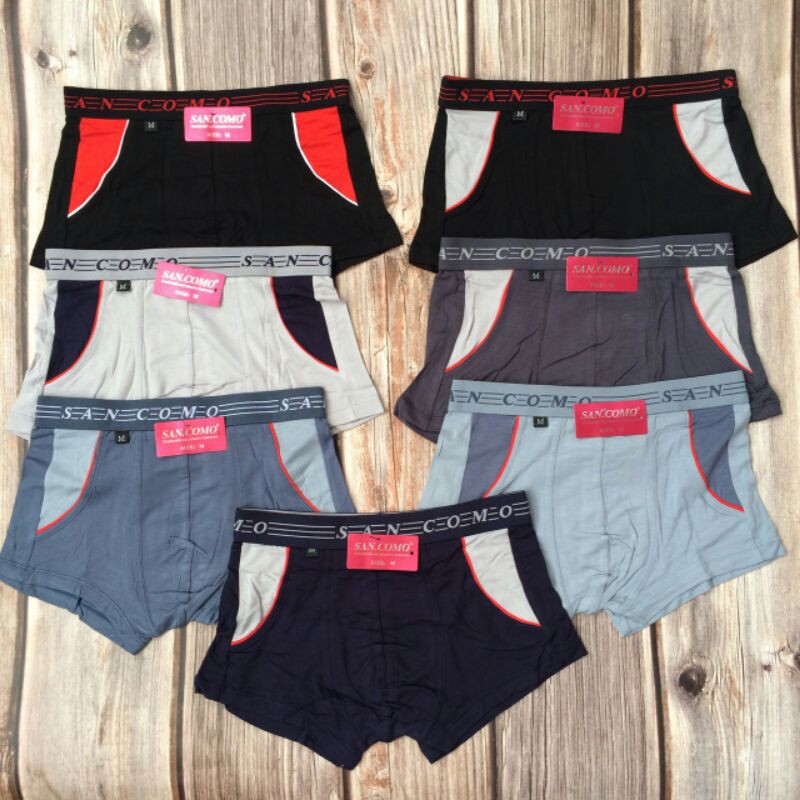569 กางเกงชั้นในผู้ชาย SAN COMO กางเกงบ๊อกเซอร์