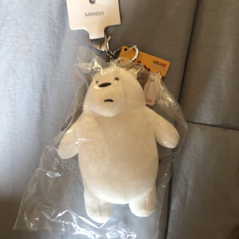 พวงกุญแจตุ๊กตาหมีขาว we bare bear (มือ1)#secondsuitableforü