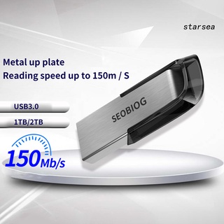 Starsea แฟลชไดรฟ์โลหะ ความเร็วสูง 1TB 2TB USB 3.0 กันน้ํา อุปกรณ์เสริม สําหรับคอมพิวเตอร์ SEOBIOG