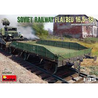 โมเดลประกอบ MiniArt 1/35 MI35303 SOVIET RAILWAY FLATBED