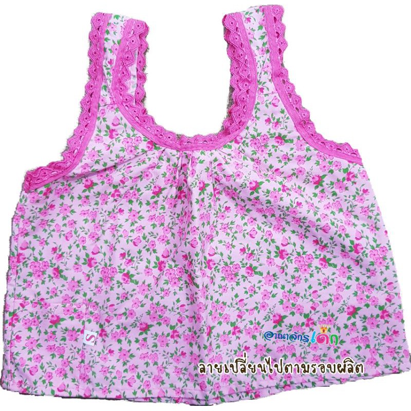 💗 เสื้อคอกระเช้าเด็กผู้หญิง 3 เดือนถึง 5 ขวบ (S-XL) น่ารักมากๆ - รูปที่ 3