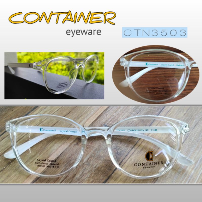 CONTAINER ctn3503 (จัดส่งใน2-4วัน) กรอบแว่นตา TR90 Korea stye กรอบแว่นสายตา